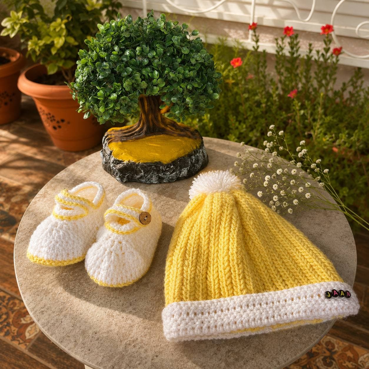 Beanie & Booties Set (Personalised)