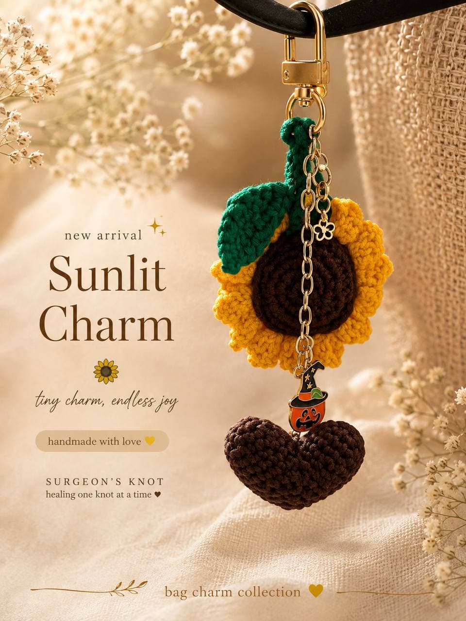 Sunlit Charm Bag Charm